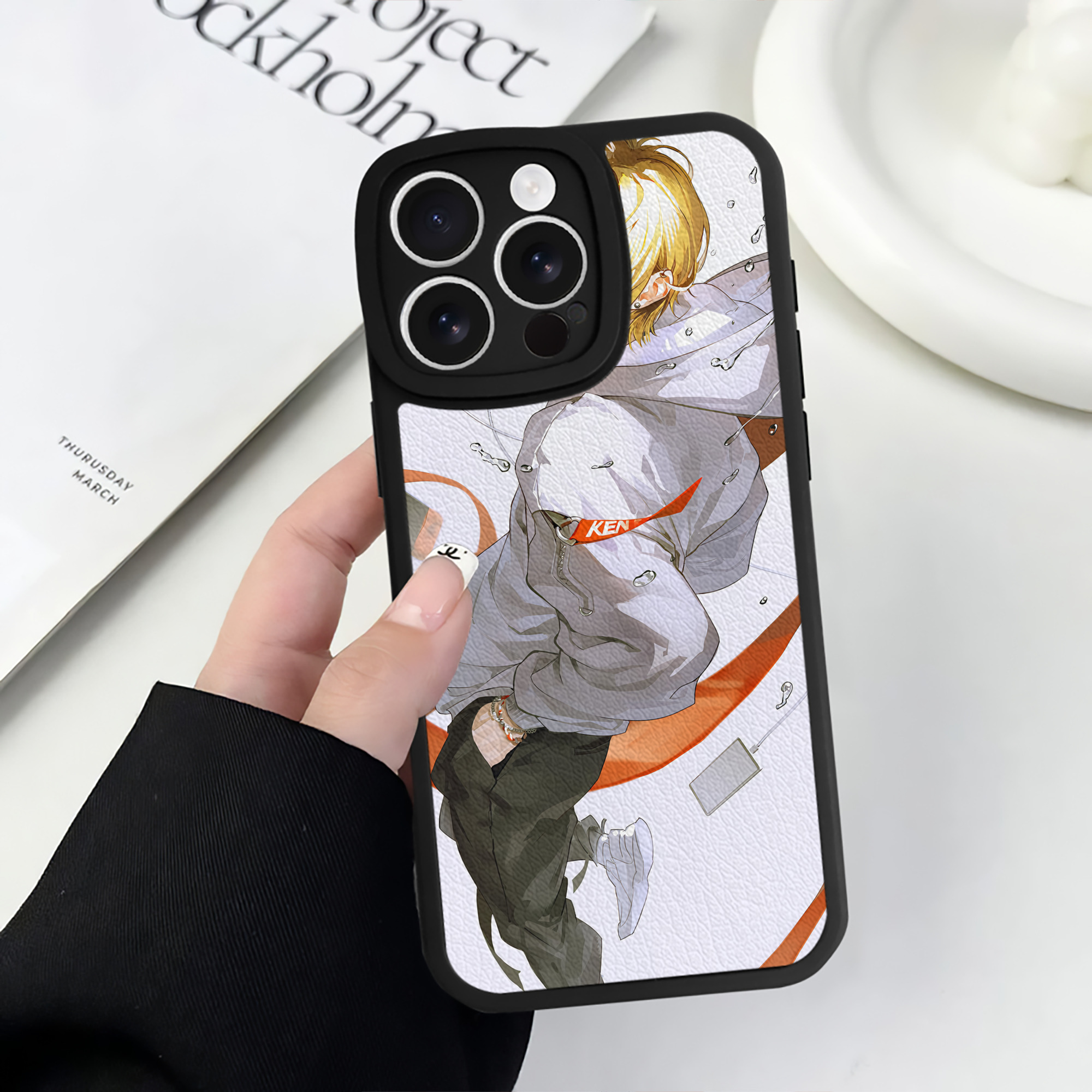 （画像用） ハイキュー!! Haikyu!! 【iPhone 16シリーズ対応】シリコンスマホケース（レザー調） 材質：シリコン